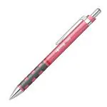 Rotring Tikky Pastel Ballpoint Pens Blue Ink Medium Point (1.0Mm) Tea Rose Barrels Lightweight With Rubberised Grip