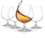 Cracker Transparent And Crystal Clear Design Brandy Whiskey Wine Short Juice Glass Set 360ml (Pack Of 6)
