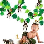 Festiko 48 Pcs (6 Pack) Cactus Banner Llama Fiesta Bachelorette Garland Cactus Green Banner Party String Banner