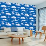 JAAMSO ROYALS Sky Design Peel and Stick Self Adhesive Wallpaper ( 1000 CM X 45 CM )
