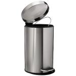 SHIVOM STEELS 0404 SS 02 Pedal Bin S.S. Plain 8 inch x 12 inch / 7 L