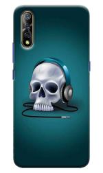Bhaicover Vivo S1 Music Skull Design Printed Back Cover Case