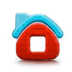 LuvLap Multicolor Silicone Water Filled House Baby Teether