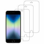 Kite Digital iPhone SE 3 (2022) Transparent Tempered Glass Screen Protector with Full Screen Coverage - Except Edges and Easy Installation Kit (Pack of 3)