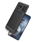 Golden Sands Carbon Fibre Case for Xiaomi Mi 11 Ultra Back Cover Case, Shockproof Rugged Durable Drop Protection Tested for Xiaomi Mi 11 Ultra, Black
