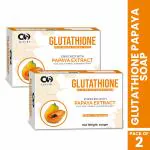 CO Luxury Glutathione Papaya Skin Brightening Soap | Kojic Acid & Aloevera Extract 100 gm each- Pack of 2