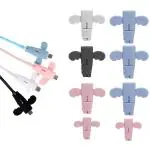 SFZ Angel Wings Data Cable Protector Silicon Charging Cables Anti-Break Cord Saver Silicone Styling USB Sleeve Anti-fold Durable Protective Anti-Crack Cables Cover (Pack of 10)