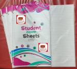 FIRST CLICK Student Answer Sheet Long [Both Side Ruled, Count 64 Sheets Without Fold with fold 128 Sheets 256 Pages- Pack of 1] Size 31.8 x 19.6 cm