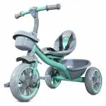 Kidsmate StarLight Premium Tricycle for kids 2 to 5 years | Tricycle for Boys & Girls | Cycle for kids Sturdy 3-Wheel Kids Bike with Bell and Toy Basket | Max Weight Capacity 30 kg baby cycle - Sea Green