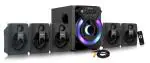 Tronica Black Version 5 Ace Series 5.1 Bluetooth Home Theater With Light Effects Aux And Remote