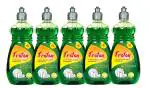Froton Concentrated Dishwash liquid,Green lemon dishwash liquid 250ml (Pack of 5)