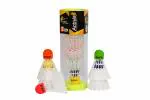 MEGAPLAY ACTIVE Badminton Plastic Shuttlecock (5 pcs) White