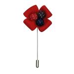 PELUCHE Stylish Red Brooch/Lapel Pin For Men