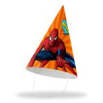 Festiko Superhero Theme Cone Hats (Pack of 10 - Hat 32), Superhero Party Cone Hats, Superhero Theme Birthday Hats, Superhero Theme Party Wearables