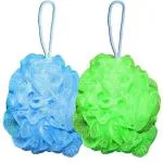 Lonekart Small Loofah for Bathing Pack of 2 (Blue , Green)
