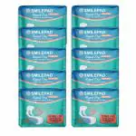 Smilepad Rapid Dry Net Ultra Thin, Flexi Wings Sanitary Pads, (XXL), Pack of 10 (100 Pads)