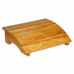 Classic Woodcraft wooden footrest, foot stool, Ergonomic design made of quality wenge wood melamine matt finish, Home, Work and office, PC use, Compact (L 15