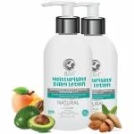 BabynU Moisturizing Baby Lotion with Avocado, Apricot, Almond Oil and Vit-E |ph 5.5 balanced (250ml)-Pack of 2