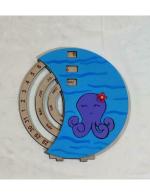 PRAVI'S ART & CRAFT Handmade Painted Life Time Calender With Stand Table