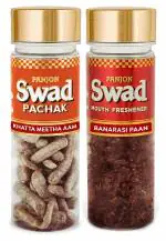 Panjon Swad Khatta Meetha Aam & Banarasi Paan (Mukhwas Mouth Fresheners) 2 Bottles, 230g