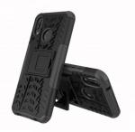 Leyon Black Rubber, Plastic Back Cover For Huawei P20 Lite