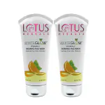 Lotus Herbals WhiteGlow Vitamin C Radiance Face Wash | For Dark Spots & Dull Skin | Anti- Pollution | 100g (Pack of 2)