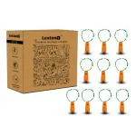 Lexton Green Cork Light | Bottle Cork Light | Copper String Light - (Green, Pack of 10)