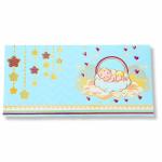 Fonsie Baby boydesign cash envelopes for gifting money on wedding gift, baby shower gift, shagun, family gatherings with name space blue pack of 30.