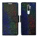 A D Enterprises Glitter Flip Cover for Oppo A9 2020 | Magnetic Case | Shock Absorbent | Flip Cover Oppo A9 2020