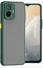 KWINE CASE Vivo Y22 Green Plastic Back Cover