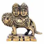 GURU JEE Handcrafted Brass Goddess MATA Chandi Chamunda Maa Devi Durga Maa Statue for Puja Mandir Temple
