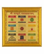 ZYANA Gold Navgraha Yantra (8 x 8 x 8 cm)