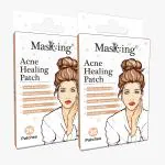 MasKing Acne-pimple healing patch 100% hydrocolloid, transparent & waterproof, pack of 2 (72 patch)