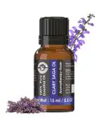 Holy Natural - The Wonder of World Clary Saga Essential Oil 15ml (with Dropper Plug), Undiluted Therapeutic Grade, Best For Skin, Hair, Dandruff & Aromatherapy.