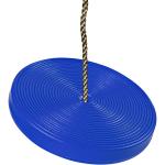 REZNOR Plastic Disc Hanging Tree Rope Swing Round Seat for Kids, Blue