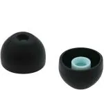 SYGA Silicone Earbuds Tips for Sony XBA, MDR, Senhai and UE Series in-Ear Earphone Headsets, Hybrid Eartips, Original Colombian Brother Earmuffs Headphone (Large(12.5mm and 3.5mm Diameter), Black)