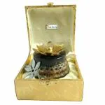 Prisha India Craft Designer Dry Fruit Container Decorative Serving Bowls, Metal, Height 3