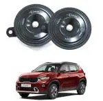 Oshotto FK-L90 electromagnetic 12V Disc Horn For Kia Sonet (Set of 2, Black)