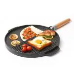 Carote Granite 2-in-1 Non Stick Grill Pan & Nonstick Tawa, Double-Sided Grill Pan Tawa, 32cm