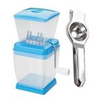 BLUE WONDER Vegetables Plastic Onion Chopper With Stainless Steel Lemon Squeezer and (Multicolour, Pack of 2)
