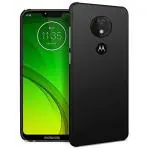 MULTRONICS Black Rubber Back Cover Compaitible With Motorola Moto G7 Power
