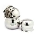 Coconut Rust Resistant Silver Stainless Steel Handi 550, 800 and 1000 ml (pack of 3)