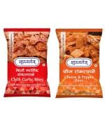 Athavale's Cheese Pepper Chips + Chilli Garlic Chips (Pack of 2, 200g Each) | Crispy Bites