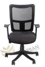 Da Urban Black Mesh Ergonomic Chair For Work From Home And Office With Tilt Lock Mechanism Armrest And High Comfort Seating