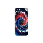 GADGETSWRAP Printed Vinyl Skin Sticker for Apple iPhone 12 Mini - red spiral