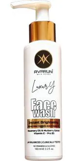 Avaruni Instant Brightening All Skin Types Face Wash, 100 Ml