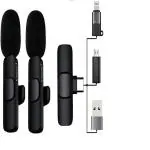MOUSIKI K9 Microphone Portable Professional Micwith Bluetooth Rode for Mobile Phone | YouTube tiktok (K9 4 in 1)