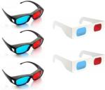 RV7 Anaglyph 3D Video Glasses (Red and Blue) (pack of 5)