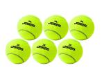 Jaspo Green Natural Rubber Synthetic Cricket Tennis Balls, Pack of 6