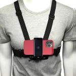 Hiffin Black Adjustable Body Chest Mount Harness For Gopro And Smartphones